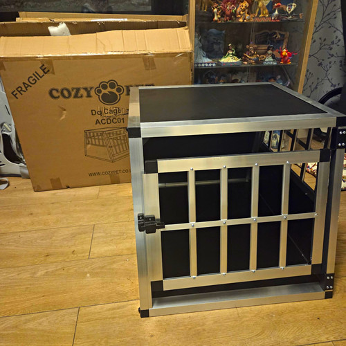 Cozy pet aluminium dog crate - cozy,