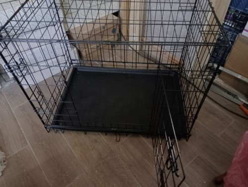 Double door dog crate - double,