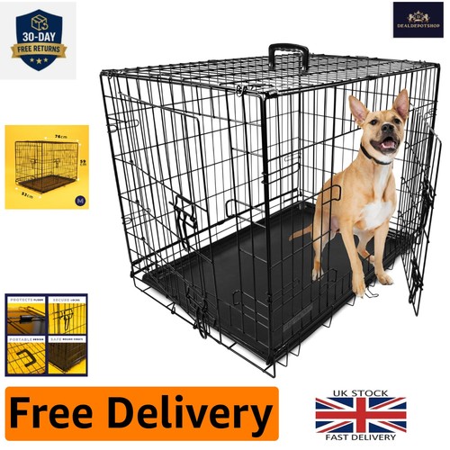 Sturdy inch black - dog, crate