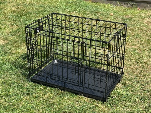 Folding puppy dog crate - folding,