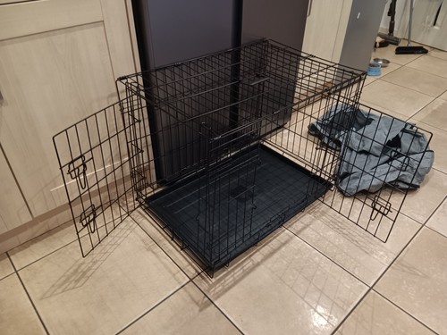 Foldable dog crate 50x 55x - dog,