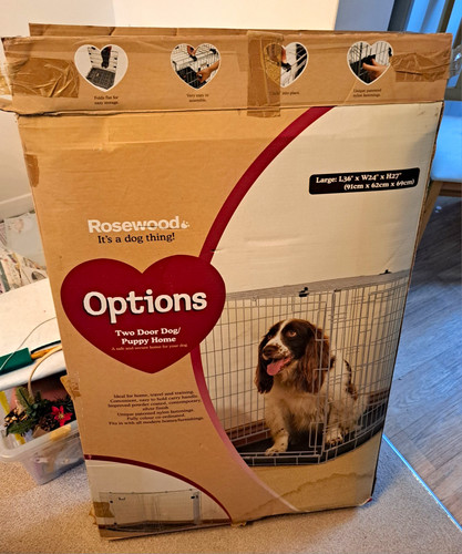 Nearly new large dog - , crate