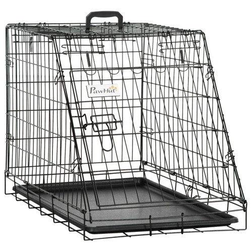 Metal dog transport crate - metal,