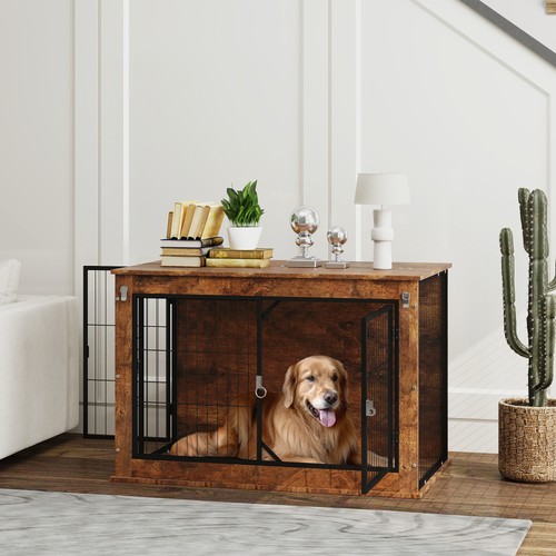 Pawhut dog crate furniture - crate,