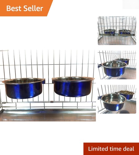 Elegant dog bowls - elegant, pair